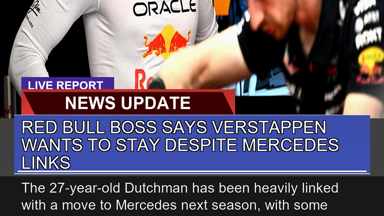 Red Bull Boss Says Verstappen Wants to Stay Despit