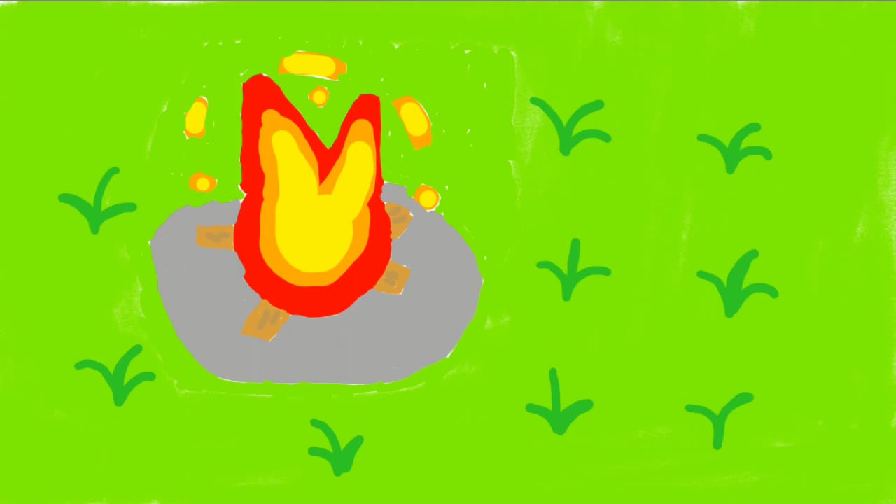 Drawing a Campfire For A Future Comic