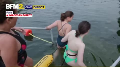 Paris Allows Swimming in Seine After 100 Years — First Daredevils Take the Plunge