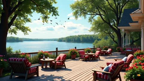 Nature Sounds for Relaxation on a patio by the lake