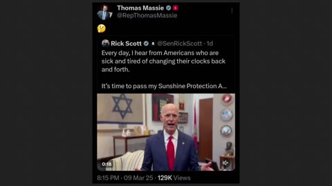 Thomas Massie NOTICES Rick Scott...