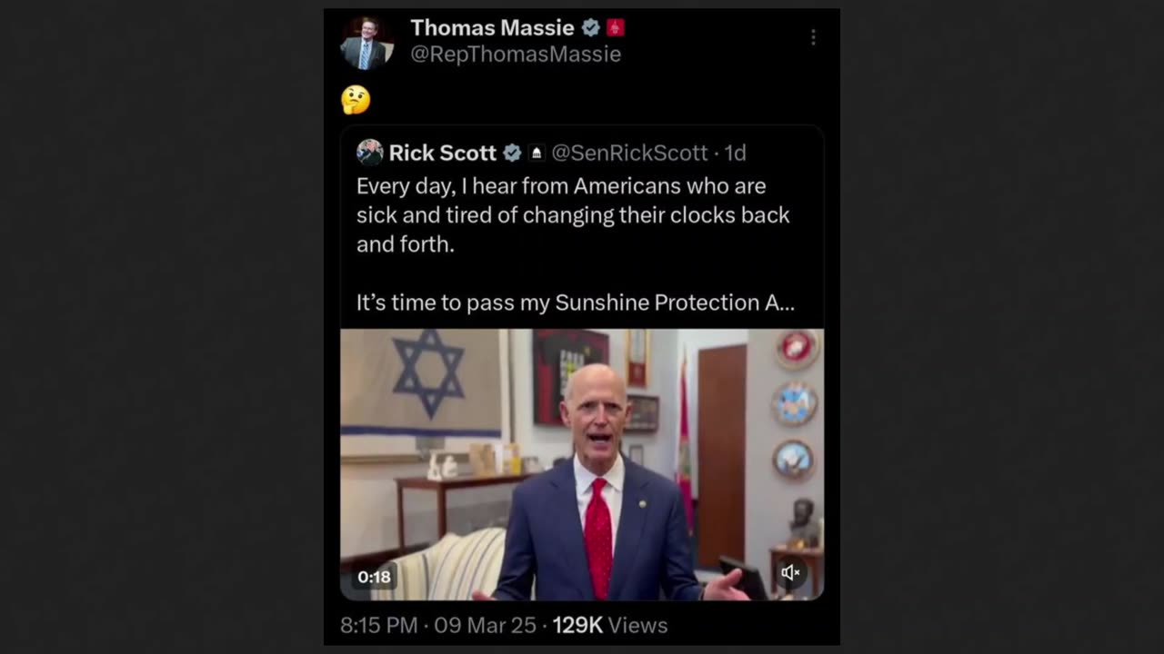 Thomas Massie NOTICES Rick Scott...