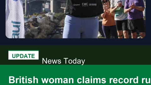 British woman claims record run across Australia