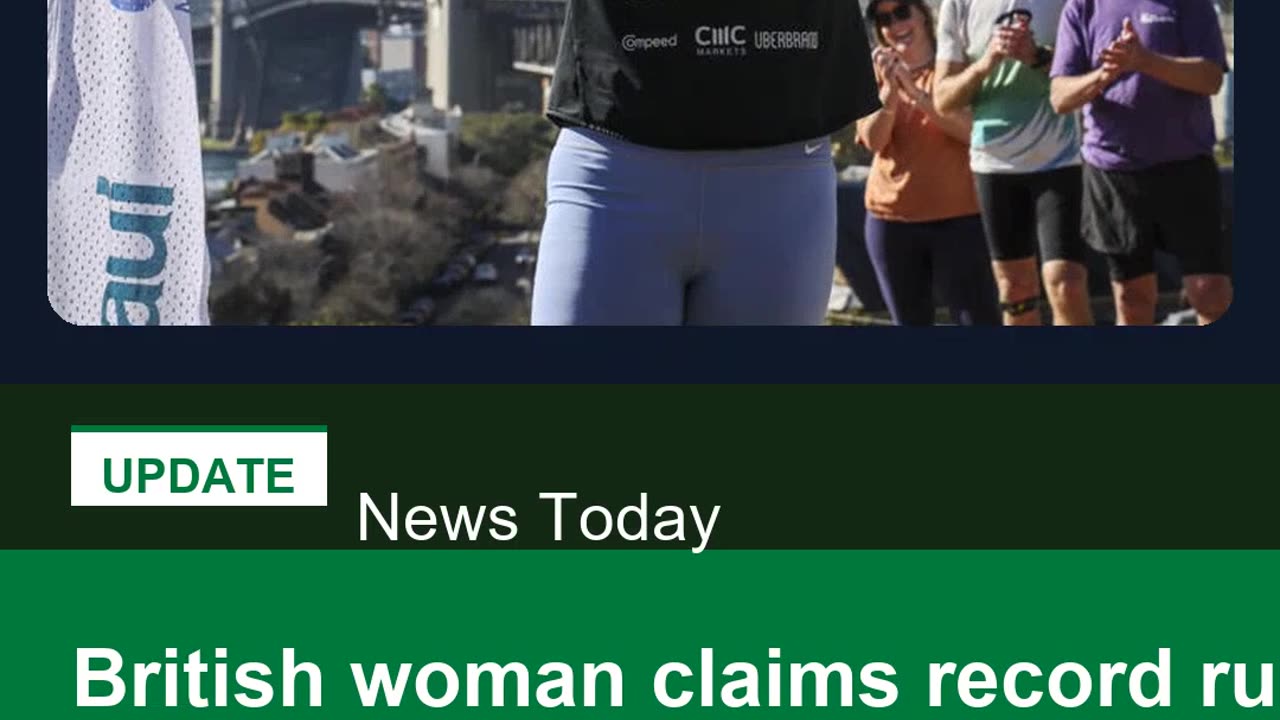 British woman claims record run across Australia