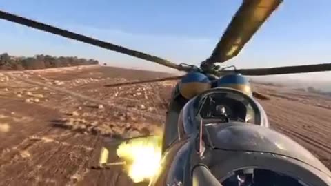 🚁💥 Ukraine Russia War | Ukrainian Mi-24 Attack Helicopter in Donetsk | RCF