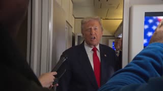 President Trump Gaggles with Press on Air Force One, Oct. 31, 2025