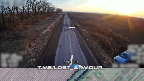 Russian drone films Ukrainian Armed Forces losses along Sudzha-Guyevo road