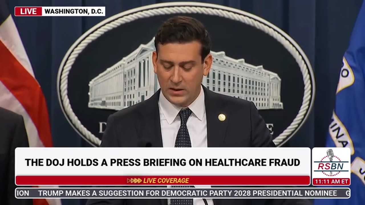 RSBN DOJ Holds a Press Briefing on Healthcare Fraud - 6-30-25