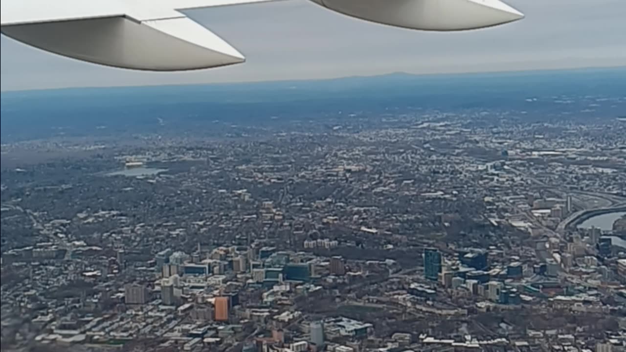City of Boston from Airplane March 2025