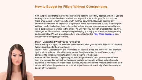 How to Budget for Fillers Without Overspending -Seoul Aesthetic Clinic