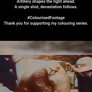 Steel Thunder Coastal Artillery Fires Across Water #ColourisedHistory