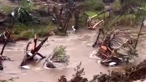 Aerial View: Catastrophic Texas Flood Aftermath - Guadalupe River Devastation & Camp Mystic Tragedy