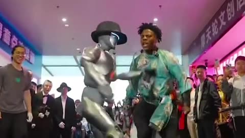 IShowSpeed started dancing with this advanced technology robot in Shenzhen 😭❤️‍🩹 #ishowspeed
