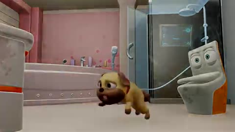 Crazy Bathroom Cartoon | Funny Cartoons For Kids | Chinese Cartoons