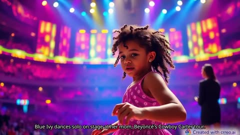 Blue Ivy dances solo on stage at mom Beyonce's Cowboy Carter tour