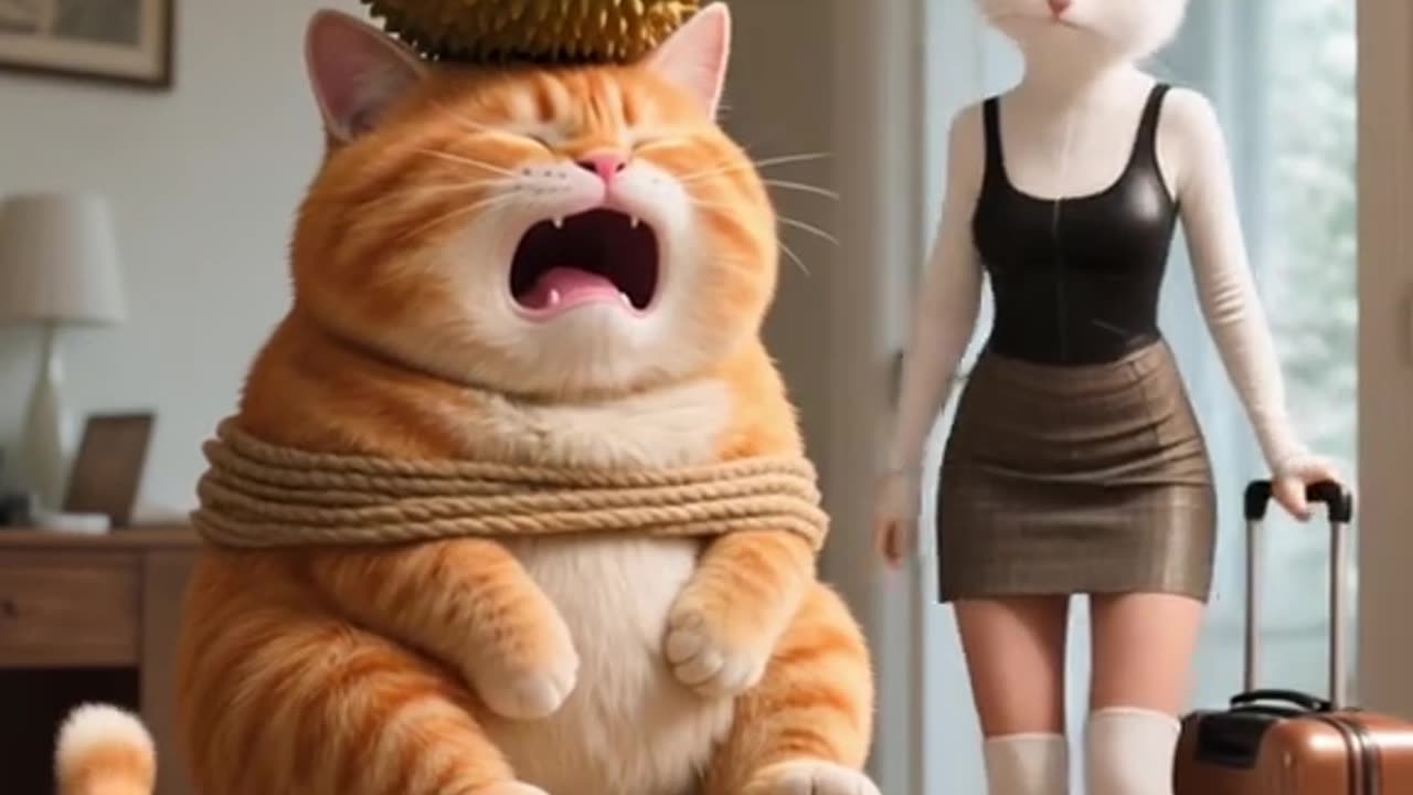 Beautiful cat and Human Krids Story