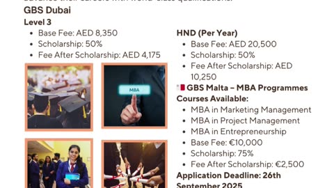 Secure your Global U scholarship in Dubai & Malta with Divine Associates Ltd