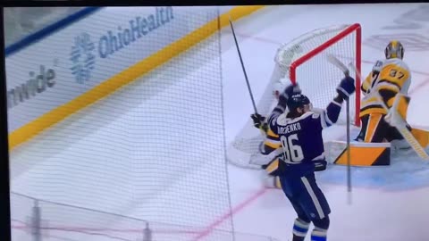 CBJ RW #86 Kirill Marchenko 🥅(15)🏒Wrist-Shot Goal