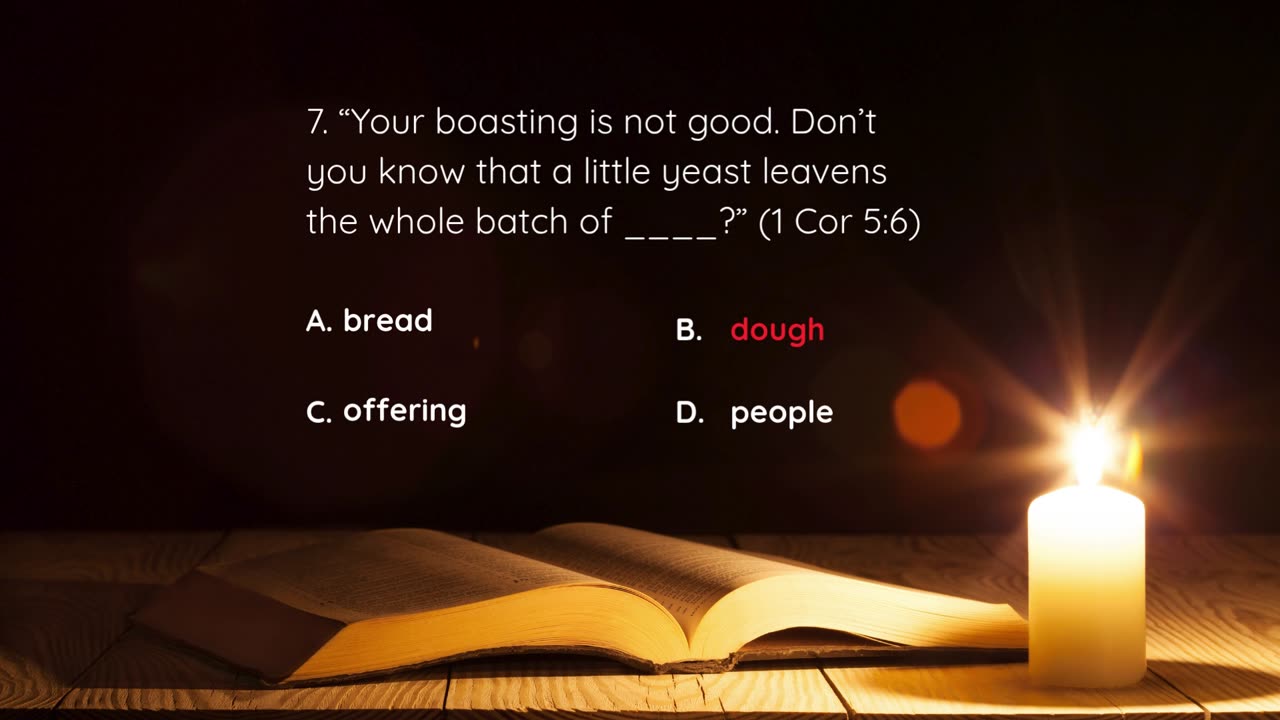 Bible Quiz First Corinthians 30 NIV Questions