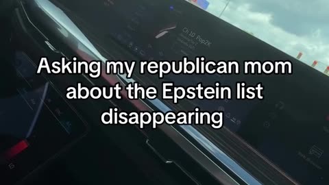 Republican mom gets asked about Epstien list by son