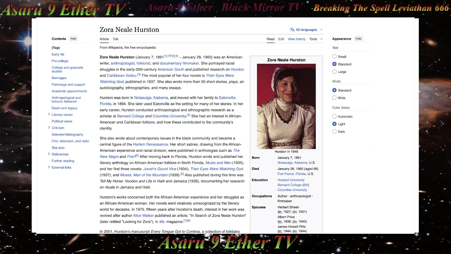 A9E Zora Neale Hurston and Charlotte Osgood Mason , Rufus Osgood Mason The Devils Playground