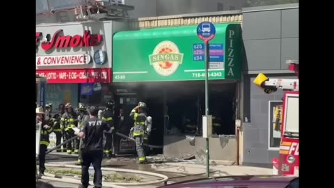 Elderly Woman Dies in Queens Pizzeria Bathroom Fire
