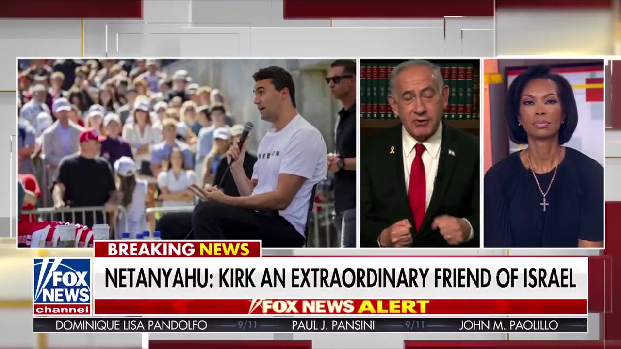 Netanyahu eulogizes Charlie Kirk on Fox News