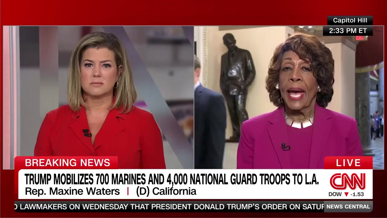 Maxine Waters Claims Trump 'Started' LA Riots: ‘He Should Not Continue to Support Violence’