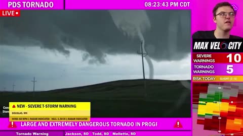 When expert Storm Chasers start recording never seen before Dancing Tornadoes