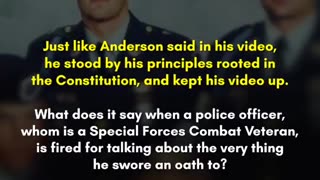 Police Officer Fired for telling the truth and defending the Constitution.