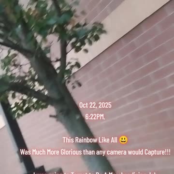 Glorious Rainbow in Cleveland, Ohio 10 22, 2025 @6:22pm.