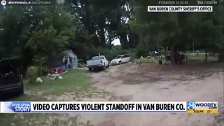WILD VIDEO! Wanted fugitive throws pipe bombs at Michigan deputies during search