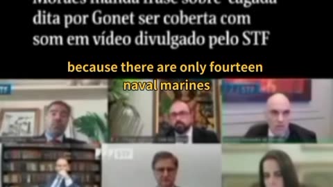 Images of the STF dictatorship 2025: removing noise from the audio. Gonet, " I shit up now "