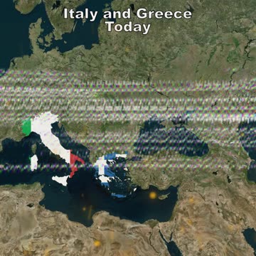 Italy and Greece today vs. Byzantine Empire (1025 AD)-10