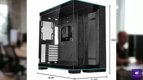 Lian Li O11D EVO RGB E-ATX gaming dual chamber case - ARGB lighting strips - Up