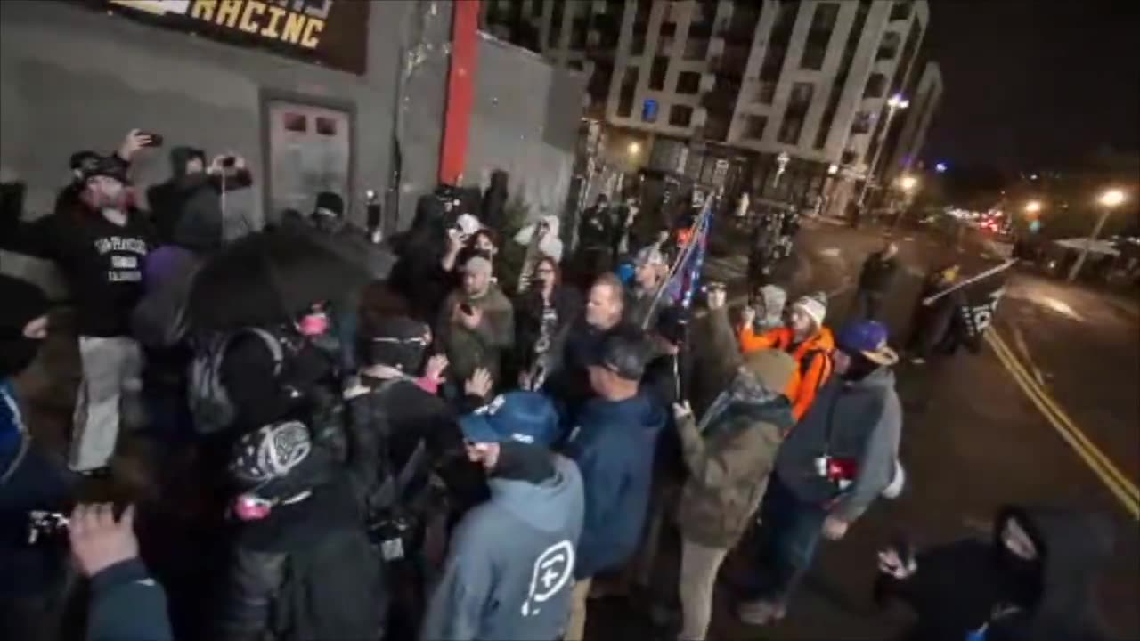A group of individuals unmasked several violent Antifa militants during a skirmish