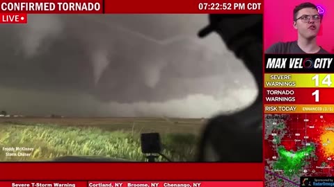 Video: Twin tornadoes on the ground northwest of Lubbock, Texas.