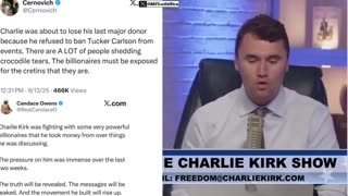 Charlie Kirk — Donors wanted him to ban Tucker