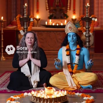 Chanting Bhajans with Krishna and Marilynn Hughes
