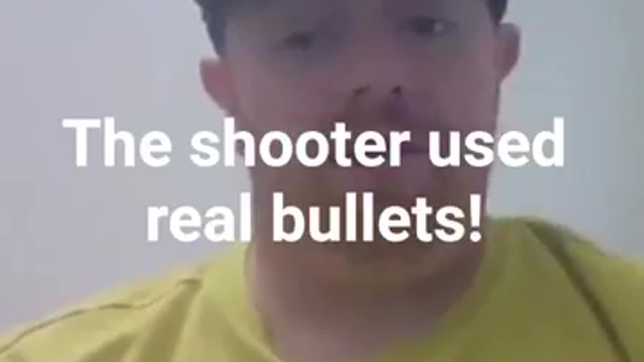 The shooter at Butler used real bullets.
