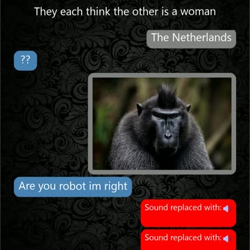 He sounds like a monkey