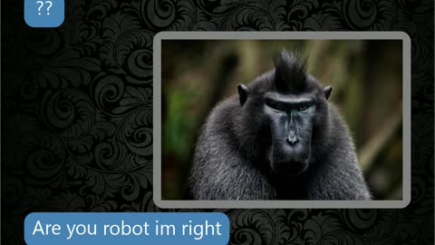 He sounds like a monkey
