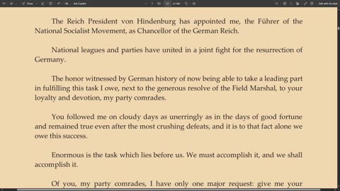 Adolf Hitler 3x Speech 1/30/1933 + 2/1/1933 + 2/1/1933 | Proclamations 3 in 1 ENG