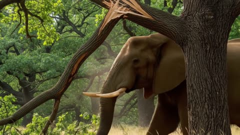 ELEPHANT'S RARE MOVEMENTS CAUGHT ON CAMERA