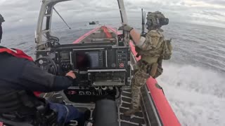 Dramatic moment Coast Guard captures drug smugglers in eastern Pacific Ocean