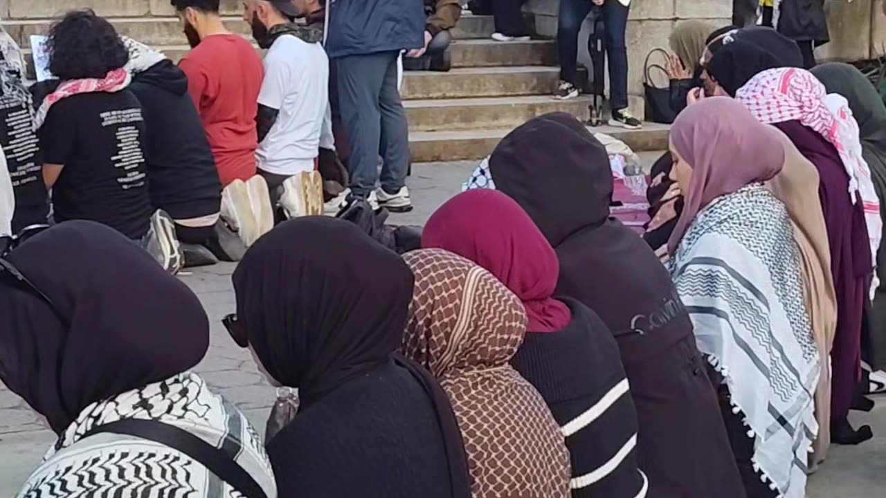 Muslims on Nakba Day 77 in New York City.