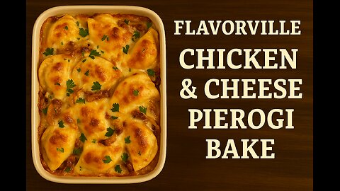 FlavorVille Chicken & Cheese Pierogi Bake | Comfort Food Twist