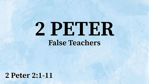 False Teachers