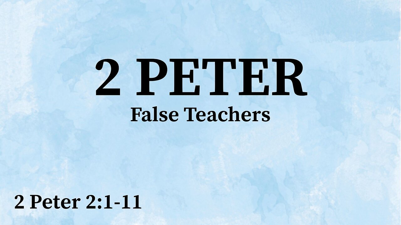 False Teachers