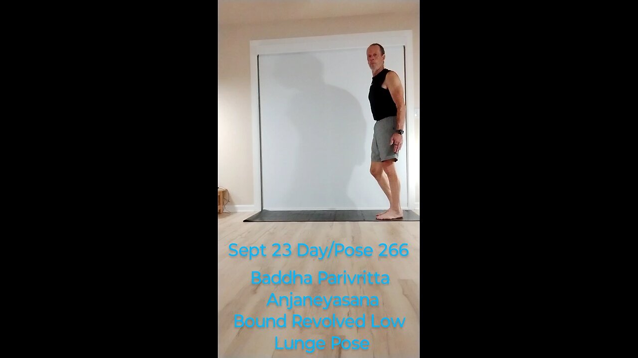 Baddha Parivritta Anjaneyasana / Bound Revolved Low Lunge Pose